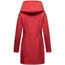 Marikoo Mayleen Damen Softshell Regenjacke mit Kapuze Rot-Gr.S
