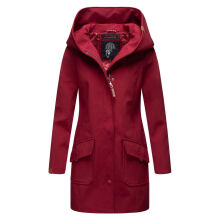 Marikoo Mayleen Damen Softshell Regenjacke mit Kapuze Bordeaux-Gr.S