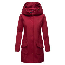 Marikoo Mayleen Damen Softshell Regenjacke mit Kapuze Bordeaux-Gr.S