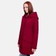 Marikoo Mayleen Damen Softshell Regenjacke mit Kapuze Bordeaux-Gr.S