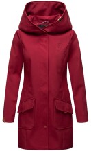 Marikoo Mayleen ladies softshell rain jacket with hood - Bordeaux-Gr.XL