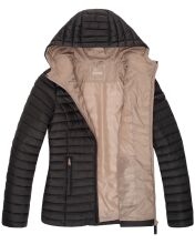 Marikoo Asraa ladies quilted jacket with hood - Black-Gr.XS