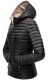 Marikoo Asraa ladies quilted jacket with hood - Black-Gr.XS