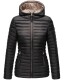 Marikoo Asraa ladies quilted jacket with hood - Black-Gr.XL