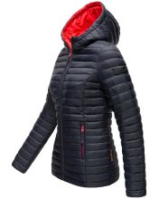 Marikoo Asraa Damen &Uuml;bergangsjacke Steppjacke Navy-Gr.S