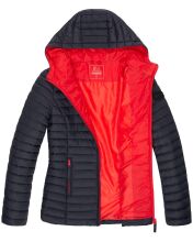Marikoo Asraa Damen &Uuml;bergangsjacke Steppjacke Navy-Gr.S