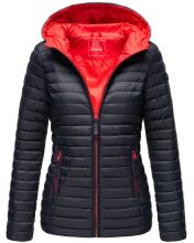 Marikoo Asraa ladies quilted jacket with hood - Navy-Gr.M