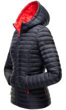 Marikoo Asraa ladies quilted jacket with hood - Navy-Gr.XL