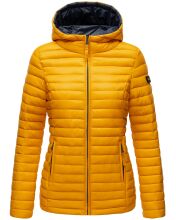 Marikoo Asraa ladies quilted jacket with hood - Yellow-Gr.XL