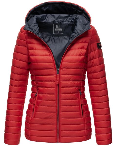 Marikoo Asraa ladies quilted jacket with hood - Red-Gr.XS