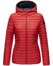 Marikoo Asraa ladies quilted jacket with hood - Red-Gr.XS