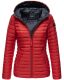 Marikoo Asraa ladies quilted jacket with hood - Red-Gr.XS