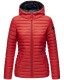 Marikoo Asraa ladies quilted jacket with hood - Red-Gr.XS