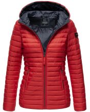 Marikoo Asraa ladies quilted jacket with hood - Red-Gr.S