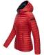 Marikoo Asraa ladies quilted jacket with hood - Red-Gr.M