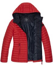 Marikoo Asraa Damen &Uuml;bergangsjacke Steppjacke Rot-Gr.XL