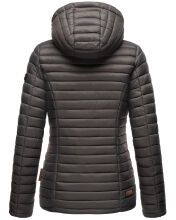 Marikoo Asraa Damen &Uuml;bergangsjacke Steppjacke Anthrazit-Gr.XL