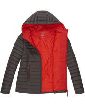 Marikoo Asraa Damen &Uuml;bergangsjacke Steppjacke Anthrazit-Gr.XL