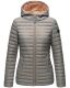 Marikoo Asraa Damen Übergangsjacke Steppjacke Grau-Gr.M