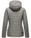 Marikoo Asraa ladies quilted jacket with hood - Gray-Gr.XL