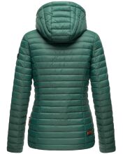 Marikoo Asraa Damen &Uuml;bergangsjacke Steppjacke Dunkelgr&uuml;n-Gr.XL