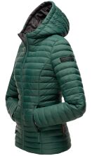 Marikoo Asraa Damen &Uuml;bergangsjacke Steppjacke Dunkelgr&uuml;n-Gr.XL