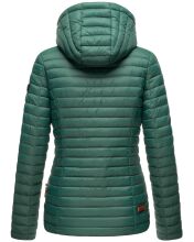 Marikoo Asraa Damen Übergangsjacke Steppjacke Dunkelgrün-Gr.XXL