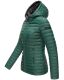 Marikoo Asraa ladies quilted jacket with hood - Dark Green-Gr.XXL