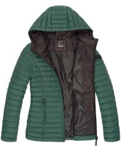 Marikoo Asraa ladies quilted jacket with hood - Dark Green-Gr.XXXL