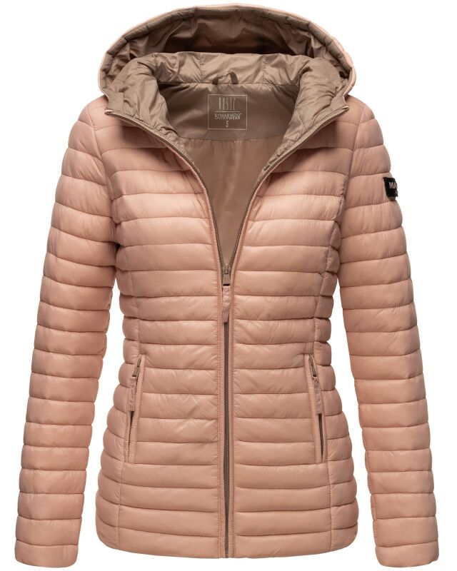 Marikoo Asraa Damen Übergangsjacke Steppjacke Rosa