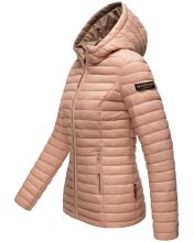 Marikoo Asraa Damen &Uuml;bergangsjacke Steppjacke Rosa-Gr.XXL