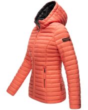 Marikoo Asraa ladies quilted jacket with hood - Coral-Gr.XXL