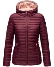Marikoo Asraa Damen &Uuml;bergangsjacke Steppjacke Weinrot-Gr.XS
