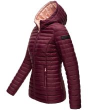 Marikoo Asraa Damen &Uuml;bergangsjacke Steppjacke Weinrot-Gr.XS