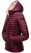 Marikoo Asraa Damen &Uuml;bergangsjacke Steppjacke Weinrot-Gr.XS