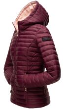 Marikoo Asraa Damen Übergangsjacke Steppjacke Weinrot-Gr.M