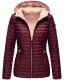 Marikoo Asraa Damen Übergangsjacke Steppjacke Weinrot-Gr.M
