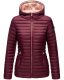 Marikoo Asraa Damen Übergangsjacke Steppjacke Weinrot-Gr.M