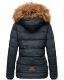 Navahoo Zoja Damen gespteppte Winterjacke gefüttert mit Teddyfell Navy Größe S - Gr. 36
