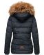 Navahoo Zoja Damen gespteppte Winterjacke gefüttert mit Teddyfell Navy Größe S - Gr. 36