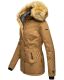 Navahoo Laura warme Damen Winterjacke mit Kapuze Camel-Gr.XS