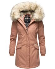 Navahoo Cristal Damen Winterjacke Parka mit Kunstfell Terracotta Gr.XS