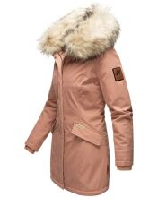 Navahoo Cristal Damen Winterjacke Parka mit Kunstfell Terracotta Gr.S