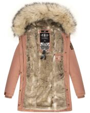 Navahoo Cristal Damen Winterjacke Parka mit Kunstfell Terracotta Gr.M