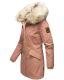 Navahoo Cristal Damen Winterjacke Parka mit Kunstfell Terracotta Gr.M