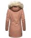 Navahoo Cristal Damen Winterjacke Parka mit Kunstfell Terracotta Gr.M