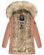 Navahoo Cristal Damen Winterjacke Parka mit Kunstfell Terracotta Gr.L