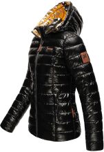 Navahoo Aurelianaa ladies shiny quilted jacket - Black-Gr.XS
