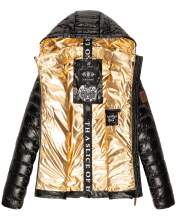 Navahoo Aurelianaa ladies shiny quilted jacket - Black-Gr.M