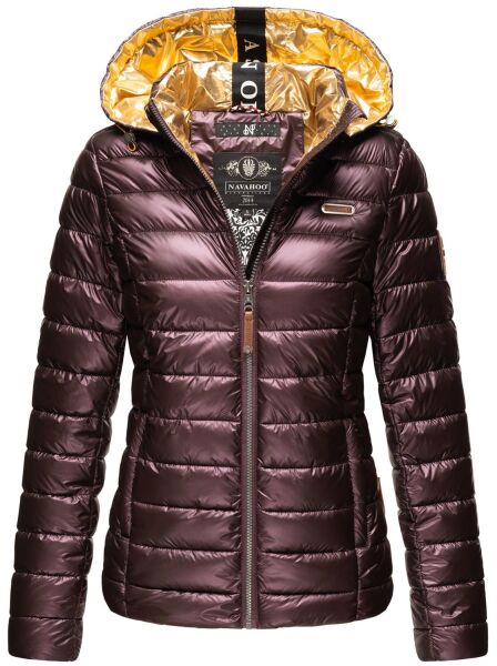 Navahoo Aurelianaa Damen Steppjacke B858 Aubergine Größe S - Gr. 36